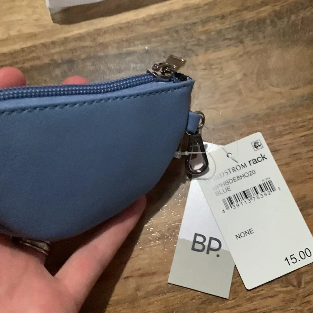 Nordstrom BP. Half Moon Pouch - Blue - NEW